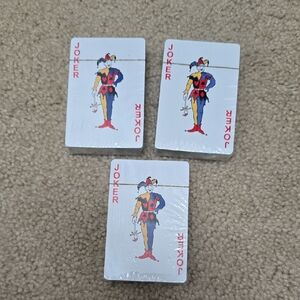 🦋 Classic Joker Playing Cards - Set of 3